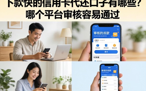 下款快的信用卡代还口子有哪些？哪个平台审核容易通过？