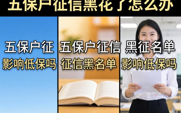 五保户征信黑花了怎么办,五保户征信黑名单影响低保吗