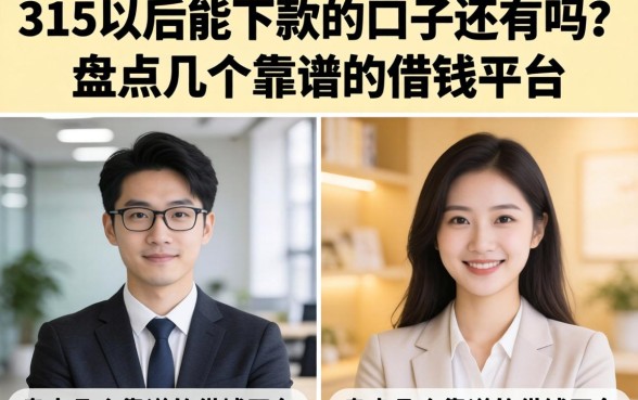 315以后能下款的口子还有吗？盘点几个靠谱的借钱平台