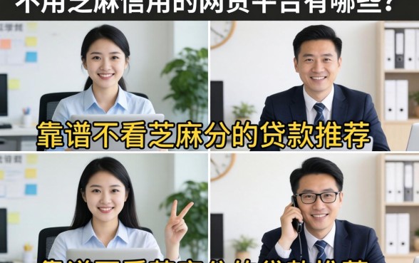 不用芝麻信用的网贷平台有哪些？靠谱不看芝麻分的贷款推荐
