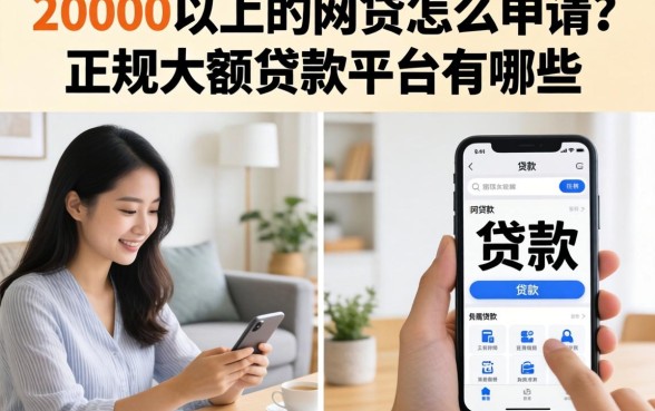 20000以上的网贷怎么申请？正规大额贷款平台有哪些