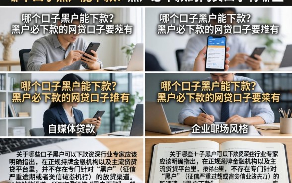 哪个口子黑户能下款？黑户必下款的网贷口子有哪些