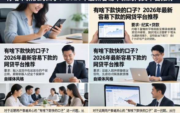 有啥下款快的口子？2026年最新容易下款的网贷平台推荐