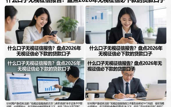 什么口子无视征信报告？盘点2026年无视征信必下款的贷款口子
