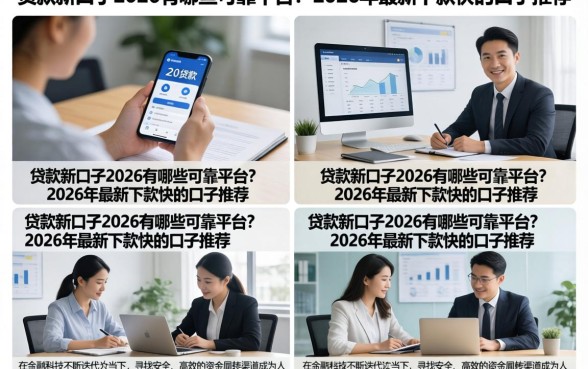 贷款新口子2026有哪些可靠平台？2026年最新下款快的口子推荐