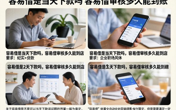 容易借是当天下款吗，容易借审核多久能到账