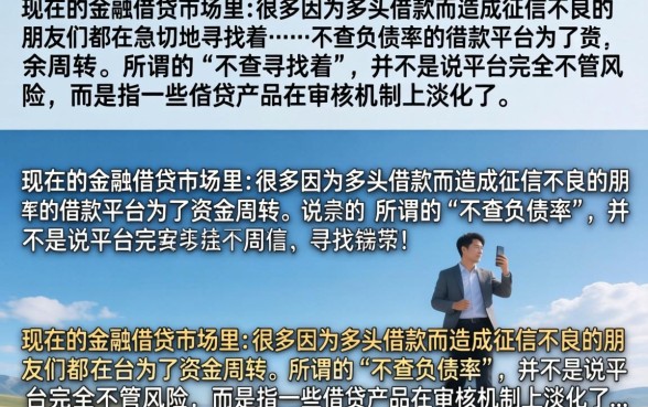 不查负债率的借款平台有哪些？正规不看负债的网贷盘点