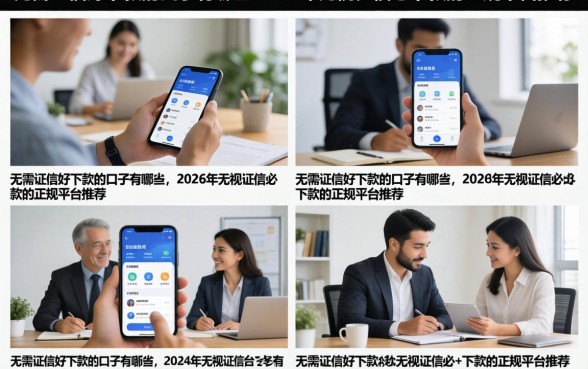 无需征信好下款的口子有哪些，2026年无视征信必下款的正规平台推荐