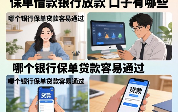 保单借款银行放款的口子有哪些，哪个银行保单贷款容易通过？