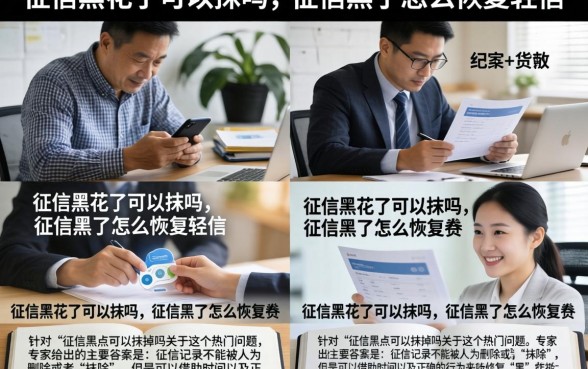 征信黑花了可以抹吗，征信黑了怎么恢复征信
