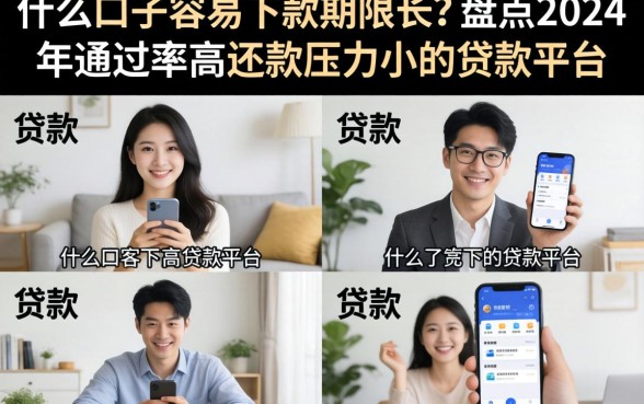 什么口子容易下款期限长？盘点2024年通过率高还款压力小的贷款平台