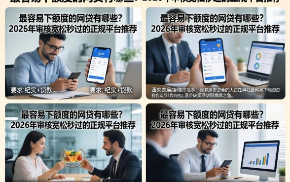 最容易下额度的网贷有哪些？2026年审核宽松秒过的正规平台推荐