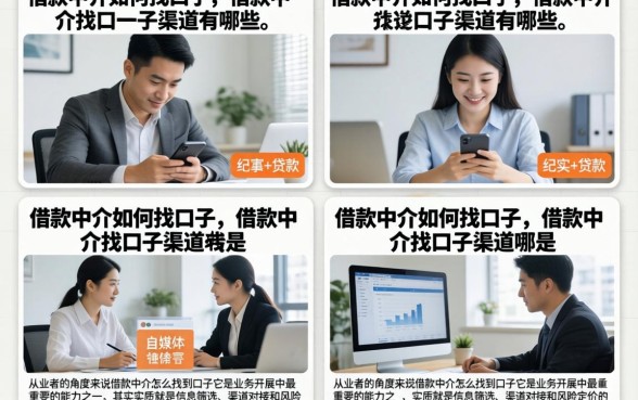 借款中介如何找口子，借款中介找口子渠道有哪些
