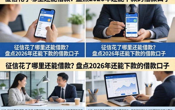 征信花了哪里还能借款？盘点2026年还能下款的借款口子