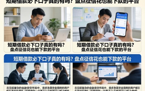 短期借款必下口子真的有吗？盘点征信花也能下款的平台