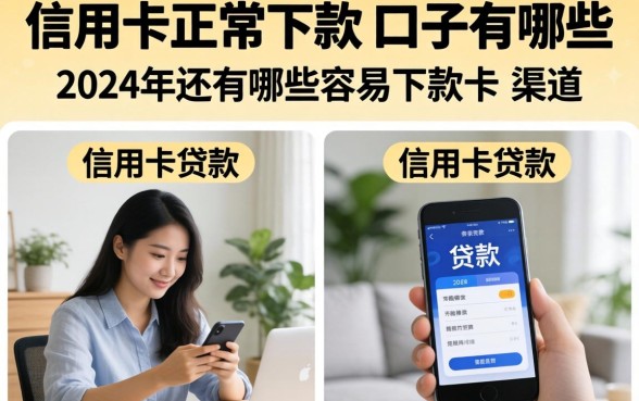 信用卡正常下款的口子有哪些，2024年还有哪些容易下款的渠道？