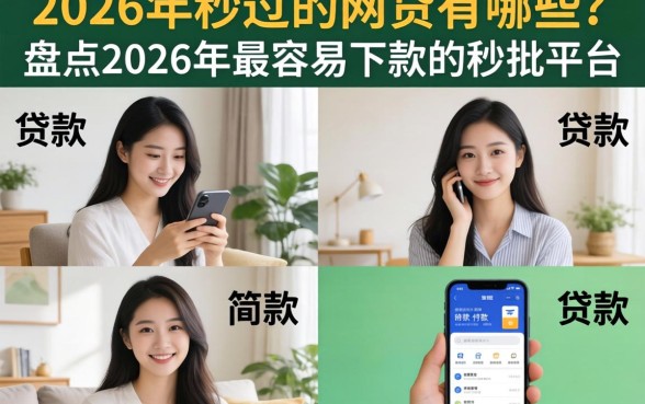 2026年秒过的网贷有哪些？盘点2026年最容易下款的秒批平台