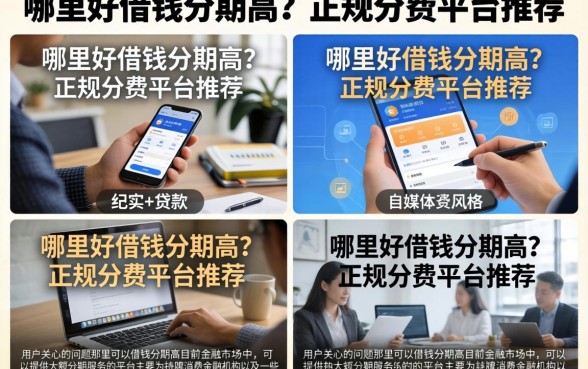 哪里好借钱分期高？正规分期平台推荐