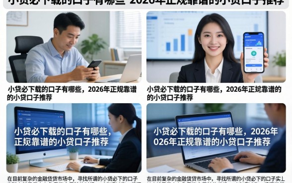 小贷必下载的口子有哪些，2026年正规靠谱的小贷口子推荐