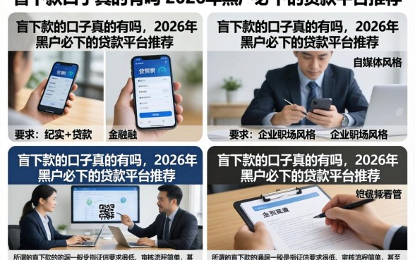 盲下款的口子真的有吗，2026年黑户必下的贷款平台推荐