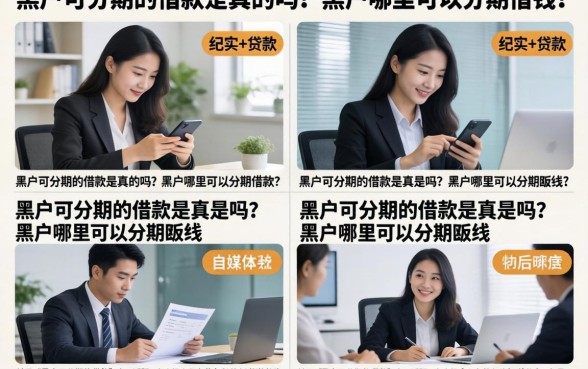 黑户可分期的借款是真的吗？黑户哪里可以分期借钱？