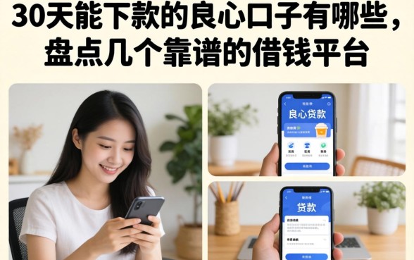 30天能下款的良心口子有哪些，盘点几个靠谱的借钱平台