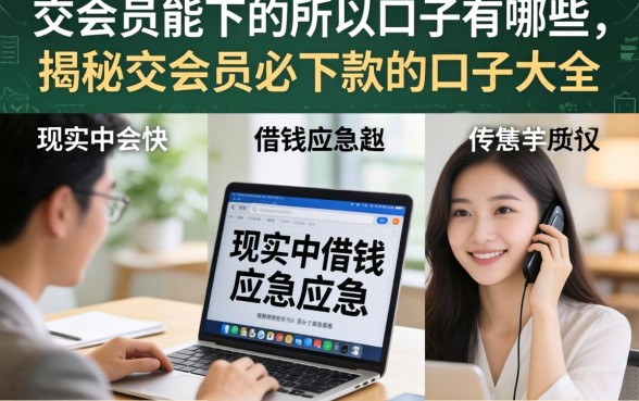 交会员能下的所以口子有哪些，揭秘交会员必下款的口子大全