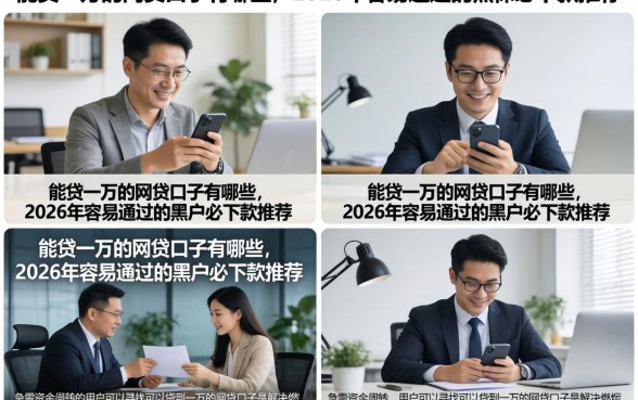 能贷一万的网贷口子有哪些，2026年容易通过的黑户必下款推荐