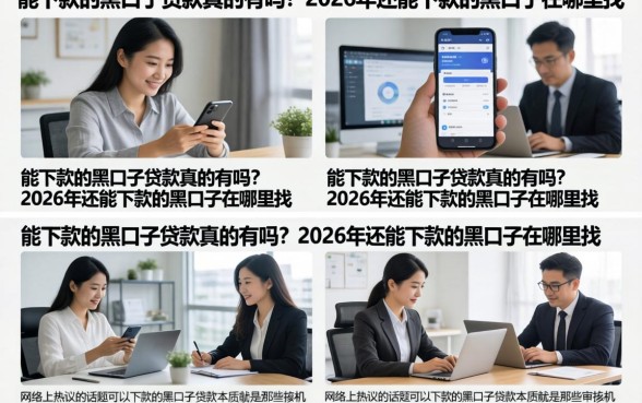 能下款的黑口子贷款真的有吗？2026年还能下款的黑口子在哪里找