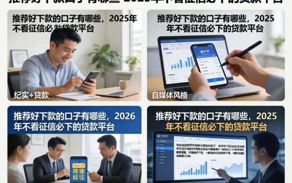 推荐好下款的口子有哪些，2026年不看征信必下的贷款平台