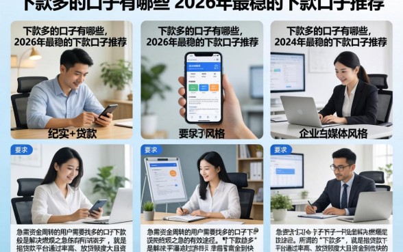 下款多的口子有哪些，2026年最稳的下款口子推荐