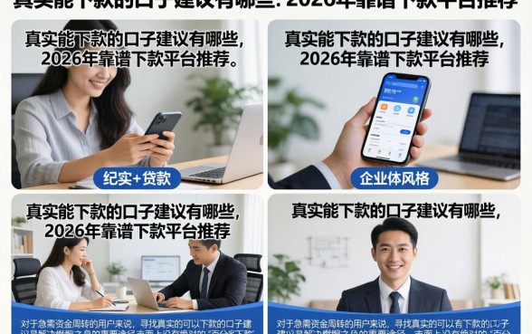真实能下款的口子建议有哪些，2026年靠谱下款平台推荐
