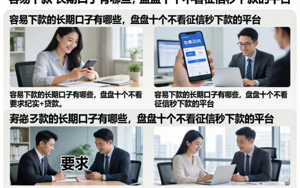 容易下款的长期口子有哪些，盘点十个不看征信秒下款的平台