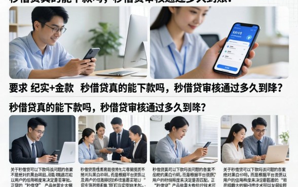 秒借贷真的能下款吗，秒借贷审核通过多久到账？