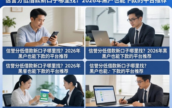 信誉分低借款新口子哪里找？2026年黑户也能下款的平台推荐
