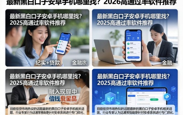 最新黑白口子安卓手机哪里找？2026高通过率软件推荐
