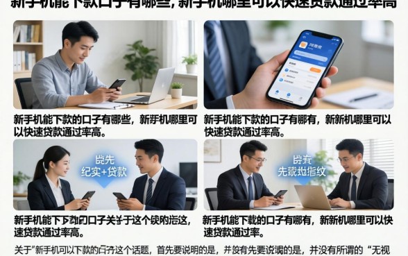 新手机能下款的口子有哪些，新手机哪里可以快速贷款通过率高