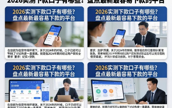 2026实测下款口子有哪些？盘点最新最容易下款的平台