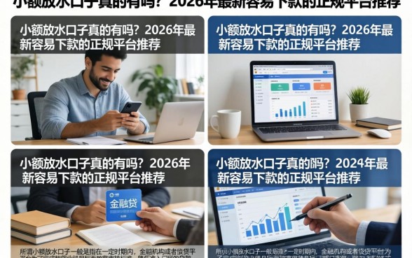 小额放水口子真的有吗？2026年最新容易下款的正规平台推荐