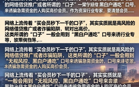 买会员秒下一千的口子是真的吗，哪里有靠谱的买会员秒下一千的口子