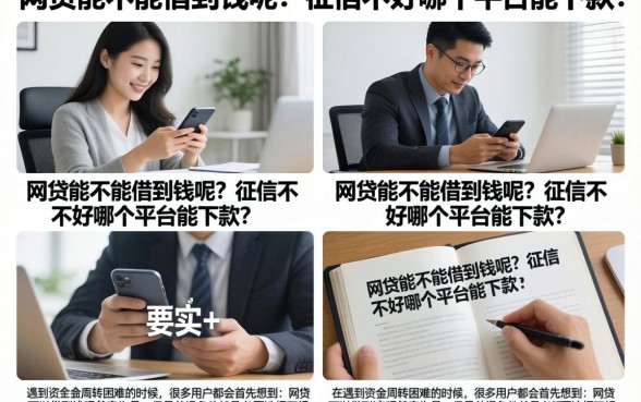 网贷能不能借到钱呢？征信不好哪个平台能下款？