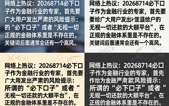 20268714必下口子是真的吗？20268714必下口子可靠吗？
