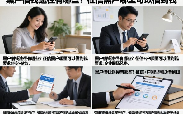 黑户借钱途径有哪些？征信黑户哪里可以借到钱