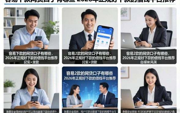 容易下款的网贷口子有哪些，2026年正规好下款的借钱平台推荐