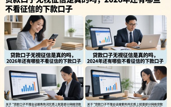 贷款口子无视征信是真的吗，2026年还有哪些不看征信的下款口子