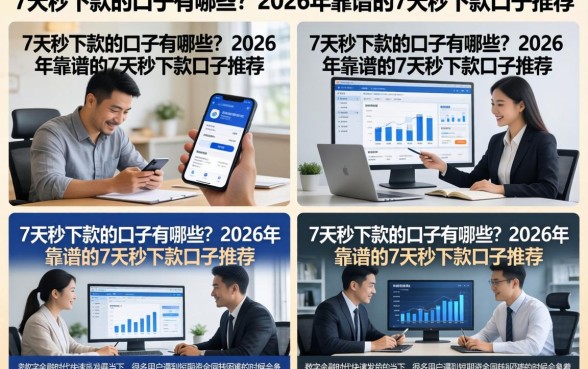 7天秒下款的口子有哪些？2026年靠谱的7天秒下款口子推荐