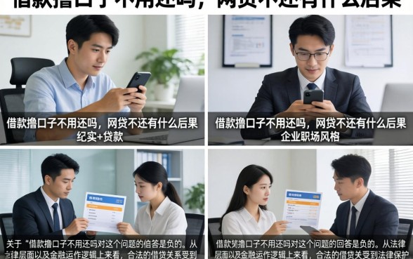 借款撸口子不用还吗，网贷不还有什么后果