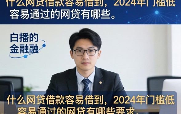 什么网贷借款容易借到，2024年门槛低容易通过的网贷有哪些