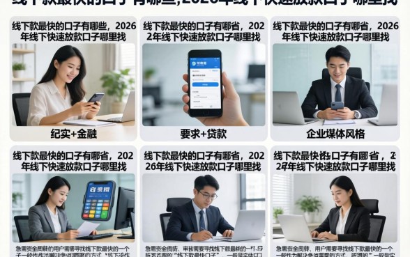 线下款最快的口子有哪些，2026年线下快速放款口子哪里找