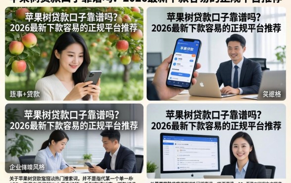 苹果树贷款口子靠谱吗？2026最新下款容易的正规平台推荐